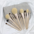 Set de pinceau de maquillage pour cheveux de chèvre personnalisé